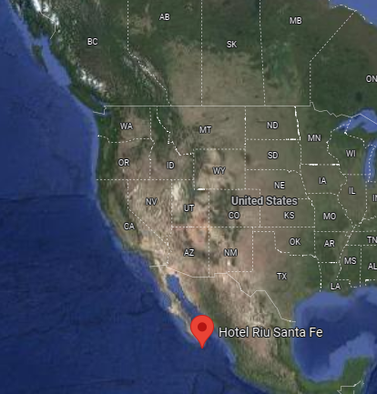 Map: Medano Beach location